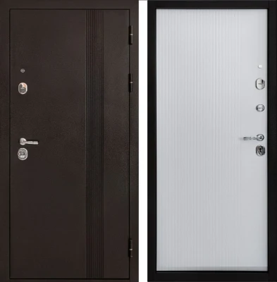 Дверь ТД 90М Антик медь- Белый