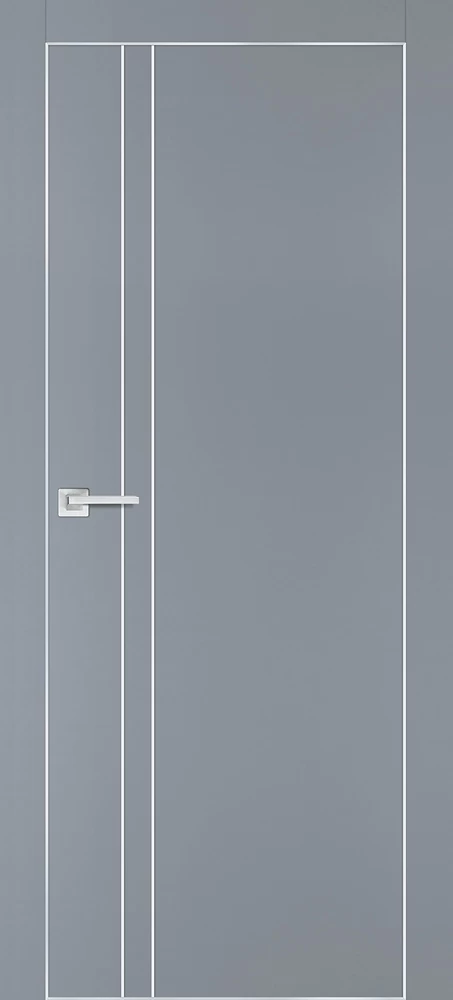 Фото Межкомнатная дверь PX-20  AL кромка с 4-х ст. Серый матовый