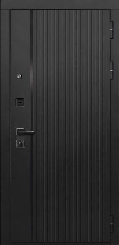 Входная дверь ДвериПРО L-45 ФЛ-609 (L-52, 10мм, белый матовый) DPRO197976 внешняя сторона