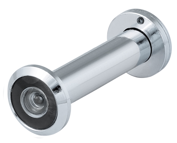 Фото Глазок дверной, оптика пластик DV 4/130-70/Z/HD (VIEWER 4 DVZ) CP хром (подвес)