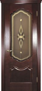 Межкомнатная дверь Фрейм 01 Красное дерево