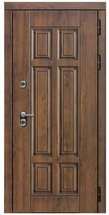 Входная дверь Квадро СБ-1 (ст. белое, 16мм, беленый дуб) внешняя сторона